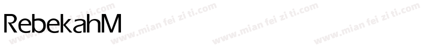 Rebekah Medium字体转换